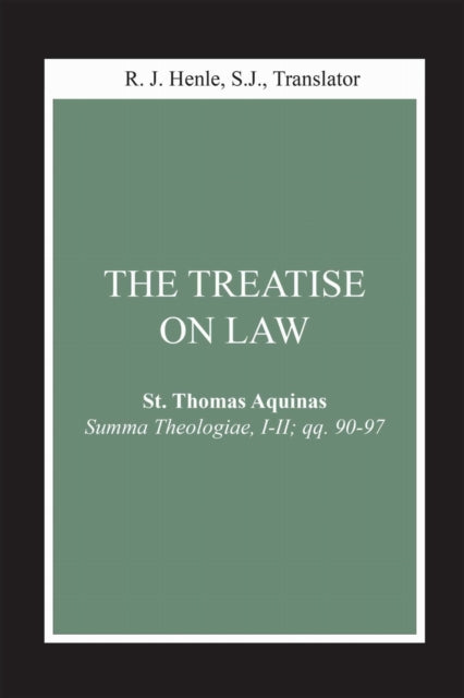 Book cover of: Treatise on Law. By: Thomas Aquinas