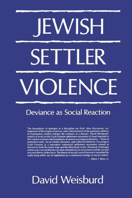 Jewish Settler Violence