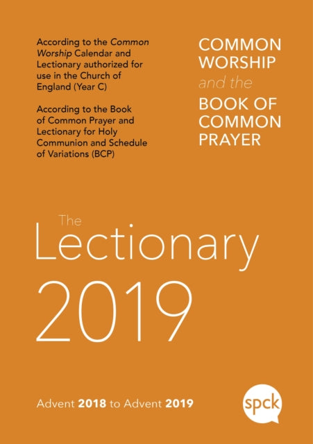 Book cover of: Common Worship Lectionary 2019. By: SPCK Publishing