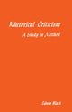 Book cover of: Rhetorical Criticism