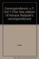 Book cover of: Yale Editions of Horace Walpole's Correspondence, Volume 7. By: Horace Walpole