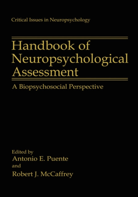 Book cover of: Handbook of Neuropsychological Assessment