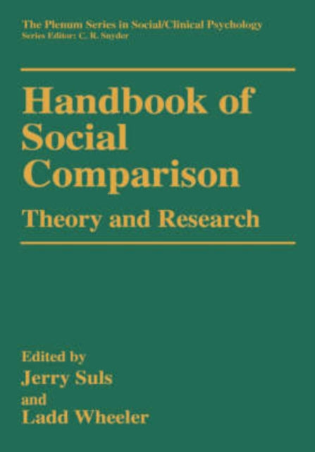 Book cover of: Handbook of Social Comparison
