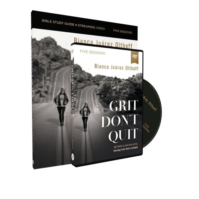 Book cover of: Grit Don't Quit Study Guide with DVD. By: Bianca Juarez Olthoff