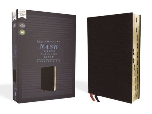 Book cover of: NASB, Thinline Bible, Bonded Leather, Black, Red Letter, 1995 Text, Thumb Indexed, Comfort Print