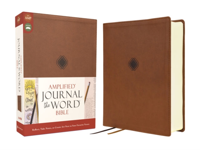 Book cover of: Amplified Journal the Word Bible, Leathersoft, Brown. By: Zondervan