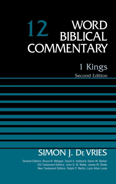 Book cover of: 1 Kings, Volume 12. By: Simon DeVries