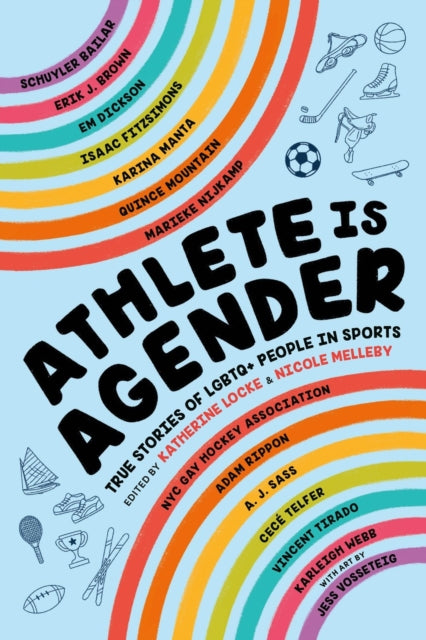 Book cover of: Athlete Is Agender. By: Katherine Locke