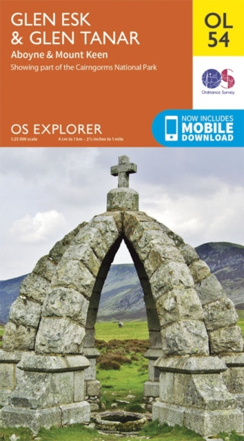 Book cover of: Glen Esk & Glen Tanar, Aboyne & Mount Keen. By: Ordnance Survey