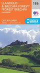 Book cover of: Llandeilo and Brechfa Forest. By: Ordnance Survey
