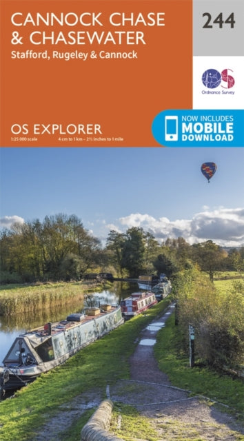 Book cover of: Cannock Chase. By: Ordnance Survey