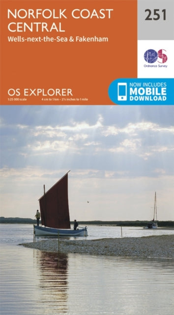 Book cover of: Norfolk Coast Central. By: Ordnance Survey