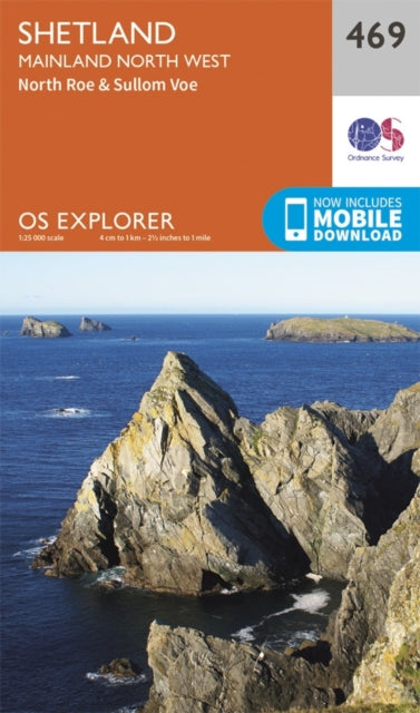 Book cover of: Shetland - Mainland North West. By: Ordnance Survey