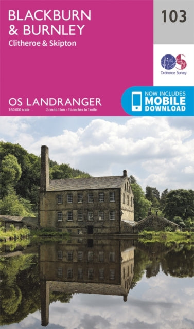 Book cover of: Blackburn & Burnley, Clitheroe & Skipton. By: Ordnance Survey