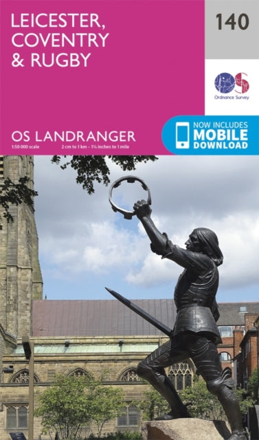 Book cover of: Leicester, Coventry & Rugby. By: Ordnance Survey
