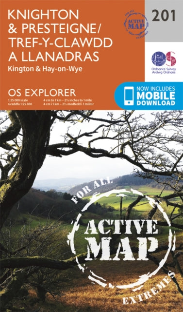 Book cover of: Knighton and Presteigne Tref-y-Clawdd a Dyffryn Elan. By: Ordnance Survey