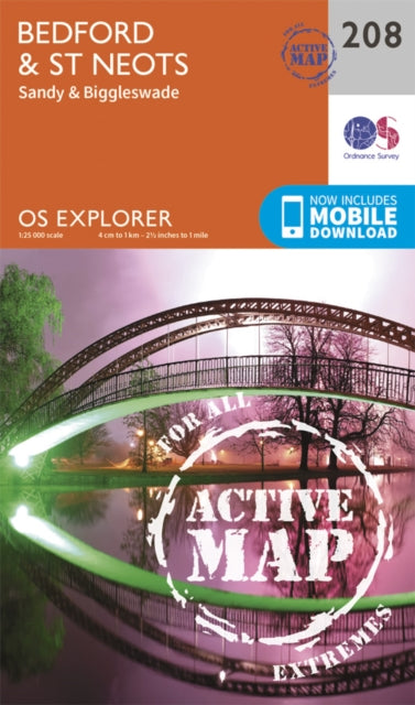 Book cover of: Bedford and St.Neots, Sandy and Biggleswade. By: Ordnance Survey