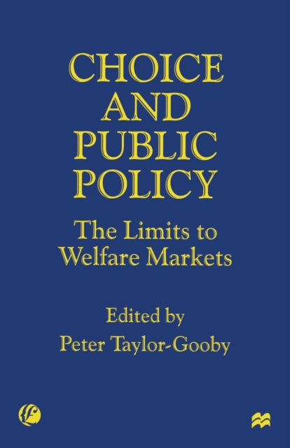 Book cover of: Choice and Public Policy
