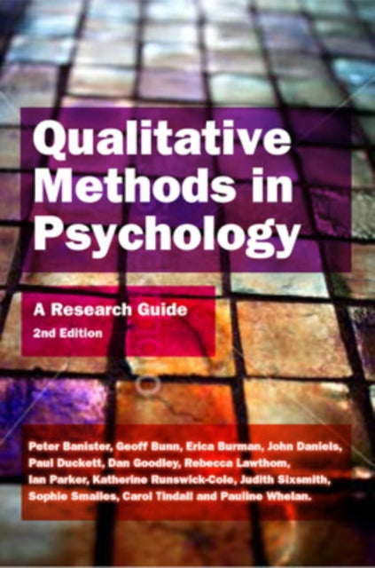 Book cover of: Qualitative Methods In Psychology: A Research Guide. By: Peter Banister