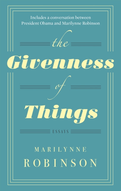 Givenness Of Things