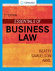 Book cover of: Essentials of Business Law. By: Jeffrey F. Beatty