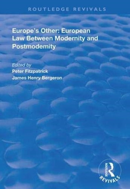 Book cover of: Europe's Other. By: Peter Fitzpatrick