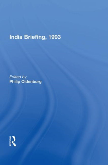 Book cover of: India Briefing, 1993. By: Philip Oldenburg