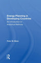 Book cover of: Energy Planning In Developing Countries. By: Peter Meier