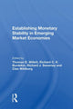 Book cover of: Establishing Monetary Stability in Emerging Market Economies. By: Thomas D. Willett