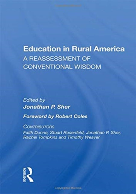 Book cover of: Education In Rural America. By: Jonathan P. Sher