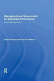 Book cover of: Managing Local Government for Improved Performance
