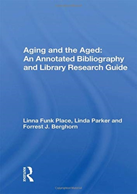 Book cover of: Aging And The Aged