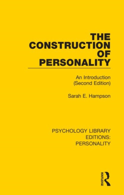 Book cover of: Construction of Personality. By: Sarah E. Hampson