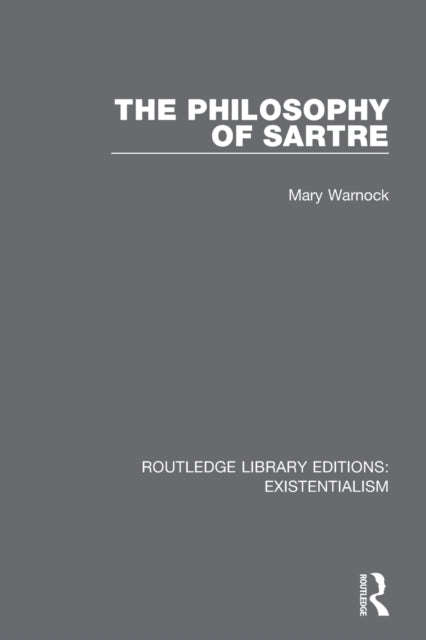 Book cover of: Philosophy of Sartre. By: Mary Warnock