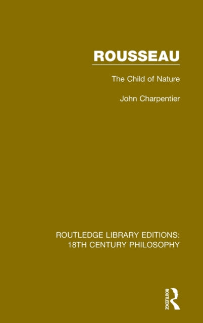 Book cover of: Rousseau. By: John Charpentier