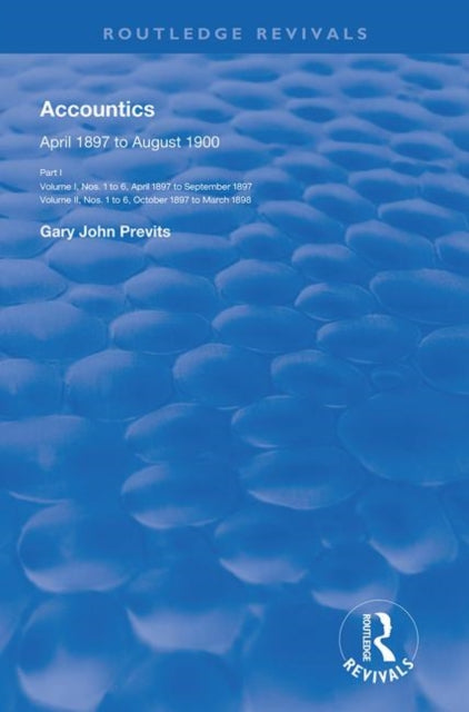 Book cover of: Accountics, Part I. By: Gary John Previts