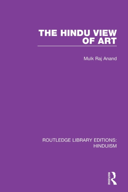 Book cover of: Hindu View of Art. By: Mulk Raj Anand