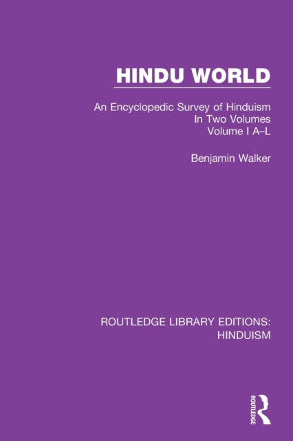 Book cover of: Hindu World. By: Walker, Benjamin