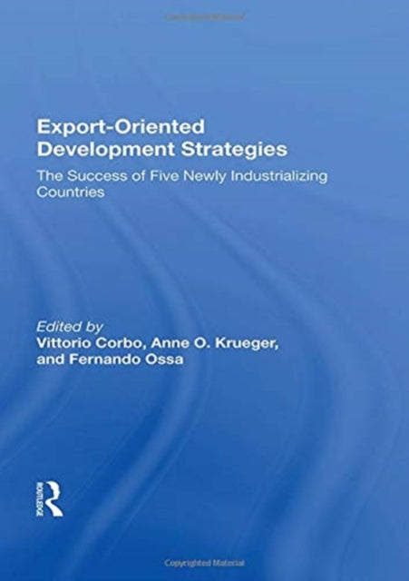 Book cover of: Export-oriented Development Strategies. By: Vittorio Corbo