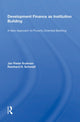 Book cover of: Development Finance as Institution Building. By: Jan Pieter Krahnen
