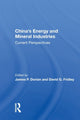 Book cover of: China's Energy And Mineral Industries. By: James P. Dorian