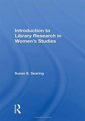 Introduction To Library Research In Women's Studies