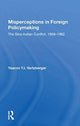 Book cover of: Misperceptions In Foreign Policymaking. By: Yaacov Vertzberger