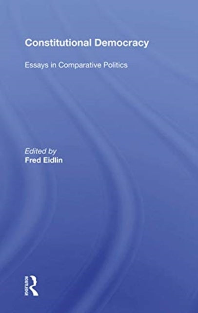 Book cover of: Constitutional Democracy. By: Fred H. Eidlin