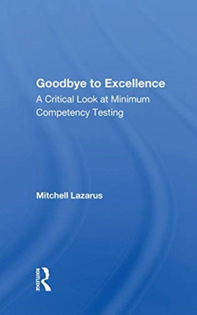 Book cover of: Goodbye to Excellence