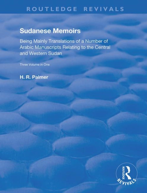 Book cover of: Sudanese Memoirs. By: Herbert Palmer