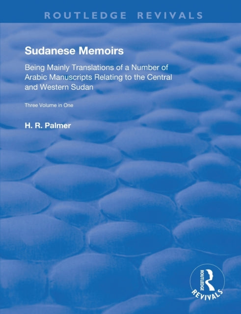 Book cover of: Sudanese Memoirs. By: Herbert Palmer