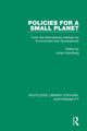 Book cover of: Policies for a Small Planet. By: Johan Holmberg