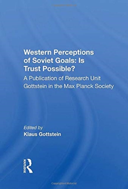 Book cover of: Western Perceptions Of Soviet Goals. By: Klaus Gottstein