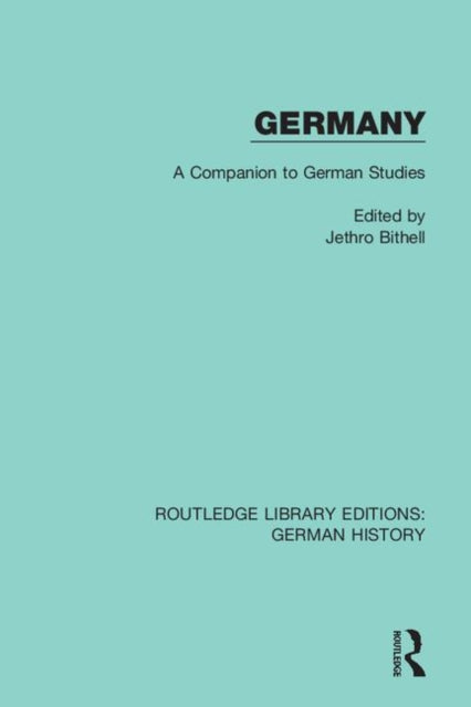 Book cover of: Germany. By: Jethro Bithell